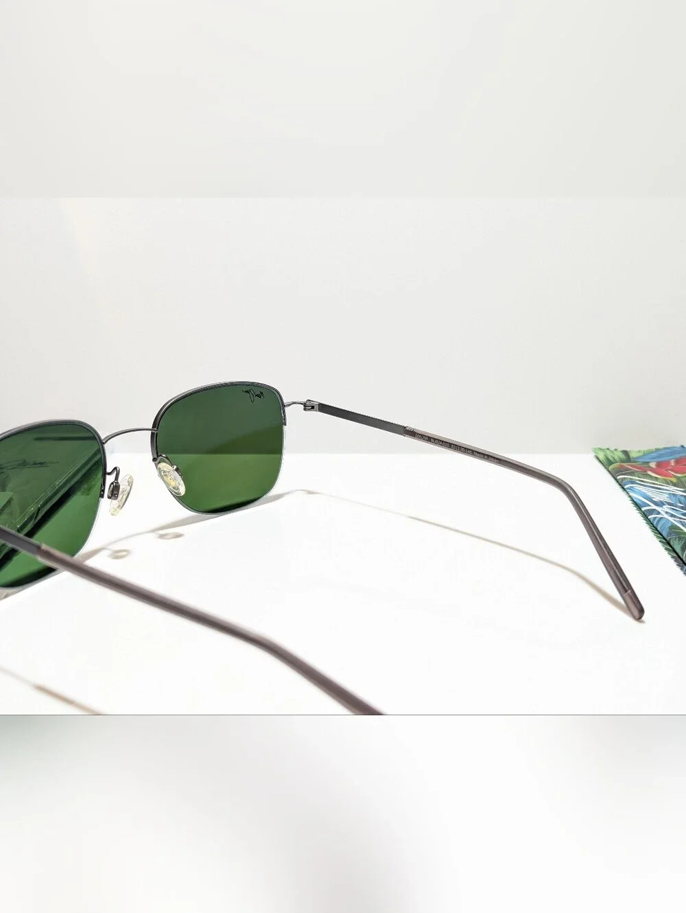 NEW Maui Jim Crater Rim Gunmetal Polarized Blue Hawaii Lens Sunglasses B824-02S